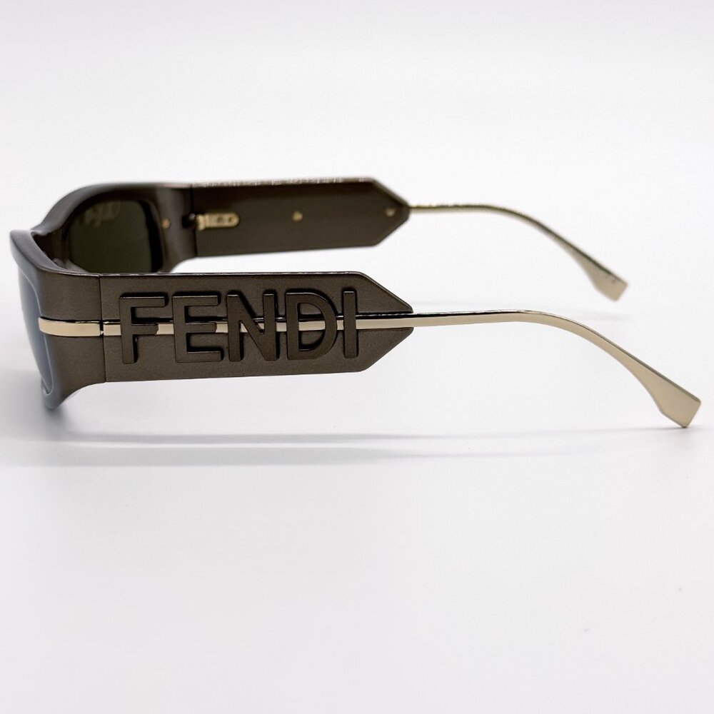 NEW FENDI FE40120I 45E SHINY BROWN WOMEN SUNGLASSES FENDI - Picture 7 of 12